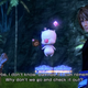FFXIII-2's Mog hovers between the two protagonists as they decide what to do next.